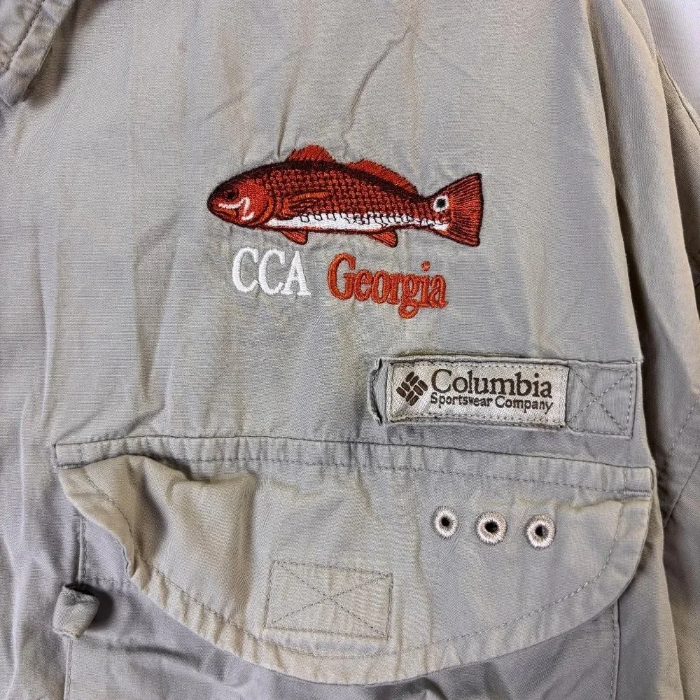 Columbia‎ Performance Fishing Gear Shirt CCA Georgia Vented Men's Size XL